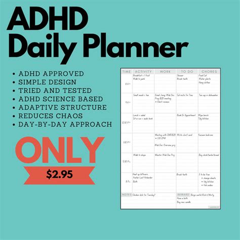 Adhd Planner Printable Customize And Print