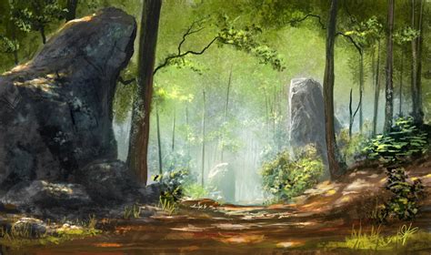 Magestic Woods By Jjpeabody On Deviantart Fantasy Landscape