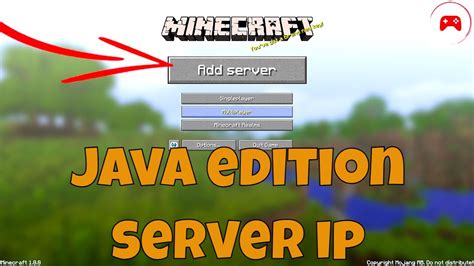 Minecraft Java Edition Server Ip Address Youtube