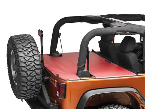 Jtopsusa Jeep Wrangler Tonneau Cover Red Jk Ton Solid Red 07 18 Jeep