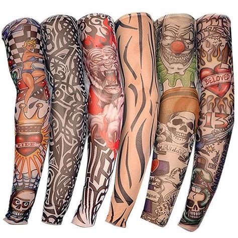 6pcs Tattoo Arm Sleeves Temporary Tattoo Sleeves Arm Tattoos For Guys Tattoo Sleeve Designs