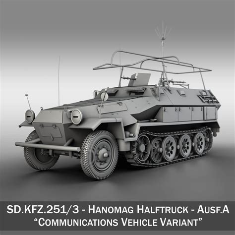 Sd Kfz Iv Ausf A Hanomag Radio And Command Vehicle D Model By