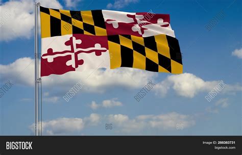 Flag Maryland Us Image And Photo Free Trial Bigstock