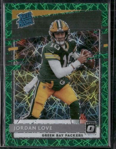 Donruss Optic Jordan Love Green Velocity Rated Rookie Rc Ebay