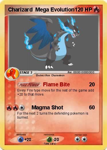 So you say you want an evolution. Pokémon Charizard Mega Evolution - Flame Bite - My Pokemon Card