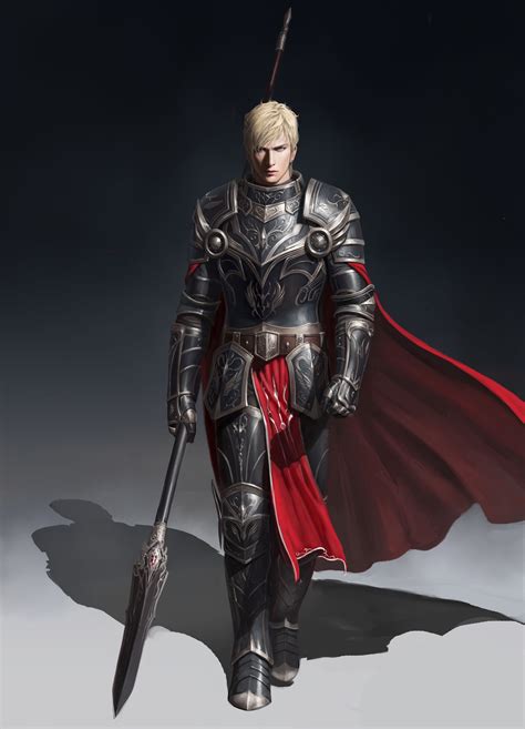 Fantasy Armor Concept Art Characters Spearman