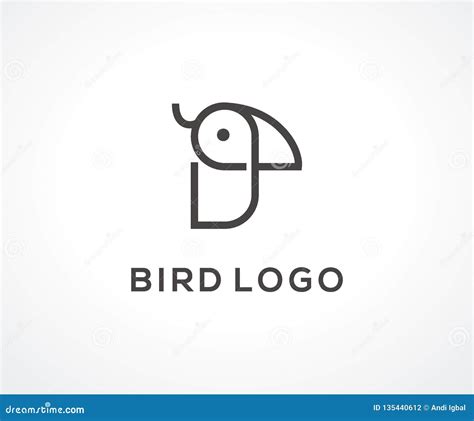 Minimalist Elegant Line Bird Logo Design Concept Bird Logo Template
