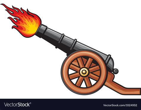 old artillery cannon royalty free vector image