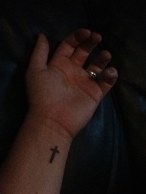 Christian cross tattoo with rose. Pin on Tattoos and piercings