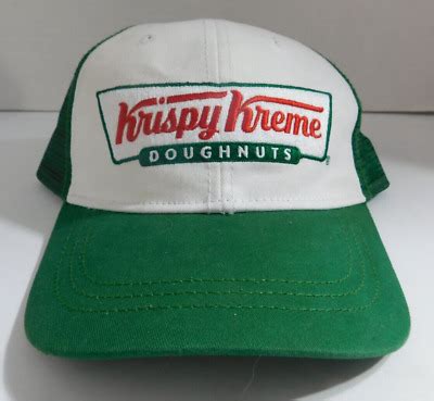 Krispy Kreme Doughnuts Mesh Hat Trucker Cap Retro Style Snapback Adult Ebay
