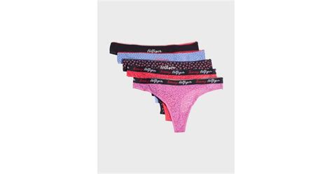 Buy Tommy Hilfiger Underwear 5p Thong Pink Multi