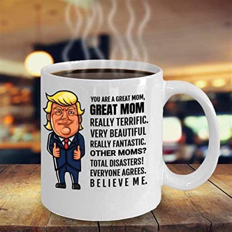 Amazon Com Funny Trump Mug Mothers Day Gift For Her Wife Trump Gag Gift Gifts For Mom Funny