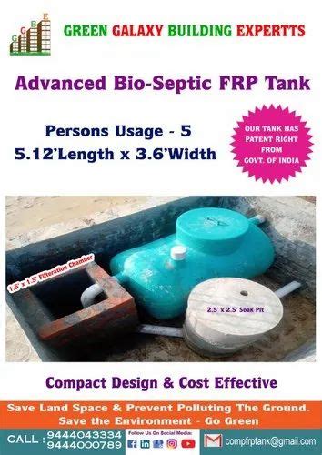 Advanced Bio Septic Frp Tank Storage Capacity 1200 At Best Price In