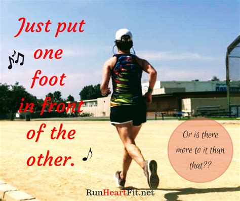 Running Simply Putting One Foot In Front Of The Otheror Is It