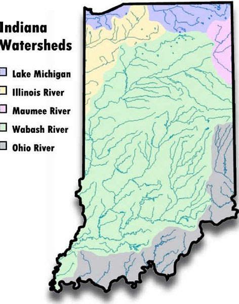 Pin By Rejoyce Enright On Age 10 Local Geography Indiana Watersheds