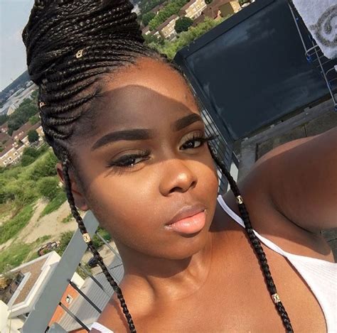 Try a jumbo braid for an upcoming weekend out; Nice braided updo by @nikkifagbemi - Black Hair Information