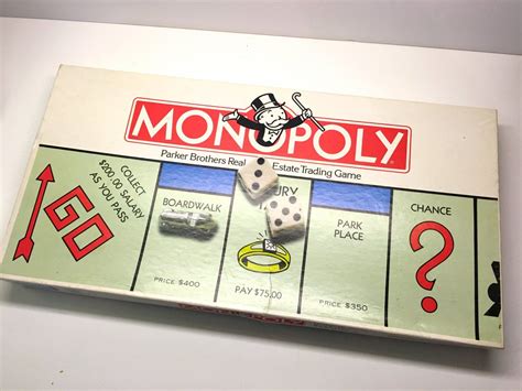 Vintage Monopoly 1980's Edition - Parker Brothers Real Estate Trading