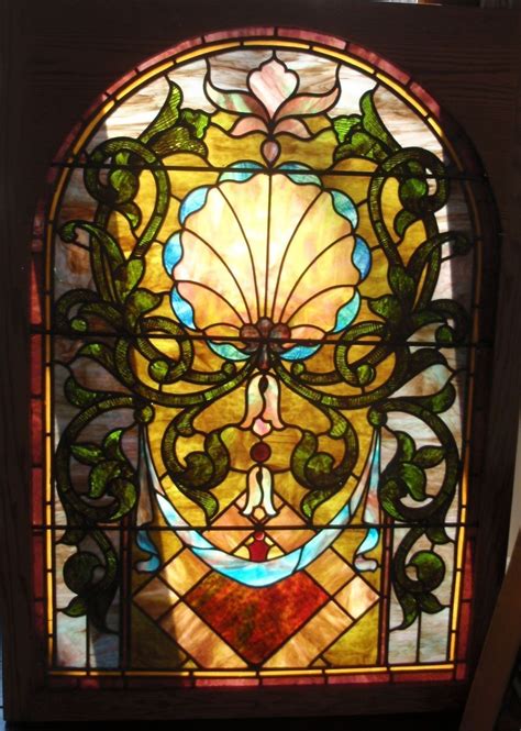 Super Colors In This Large Stained Glass Arched Window Stained Glass