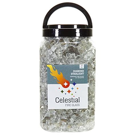 Celestial Fire Glass High Luster 1 2 Reflective Tempered Fire Glass In Diamond Starlight 10