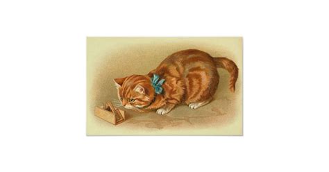 Cat And Mouse Poster Zazzle