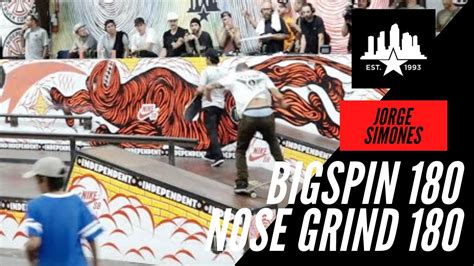 Incredible Backside Bigspin 180 Nose Grind 180 Out Jorge Simoes First