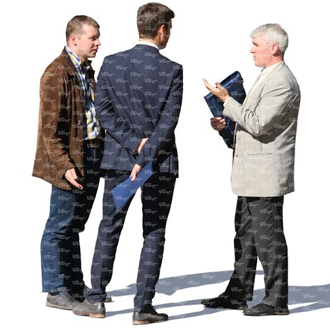 Group Of Men Standing And Talking Vishopper