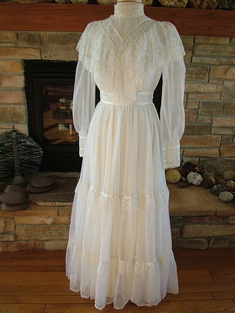 Vintage Gunne Sax Wedding Dress Bridal Gown Jessica Mc Clintock