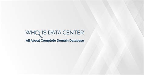 All About Complete Domain Database Whois Data Center Blog