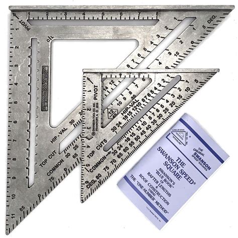 Swanson Sw1201k 7 And Big 12 Speed Square Layout Tool