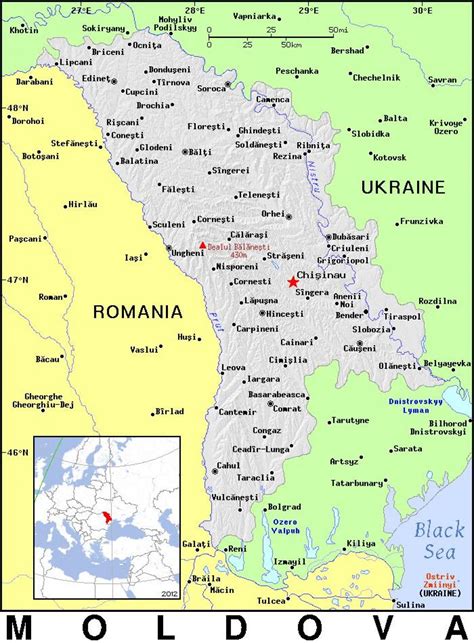 Moldova Country Map Map Of Moldova Country Eastern Europe Europe