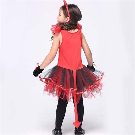 Halloween Costume For Kids Girls Little Red Devil Costumes