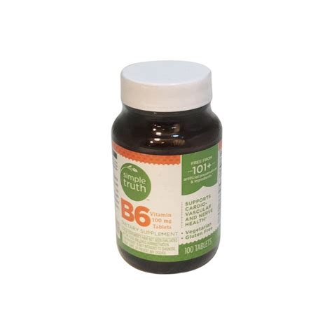 Vitamin b6 is important in the the health and food supplements information service is funded by pagb, the consumer healthcare association, which represents the. Simple Truth B6 Vitamin Tablets Dietary Supplement (100 ct ...