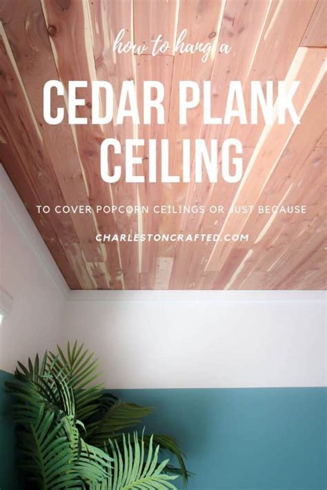 I wanted to plank the ceiling in my front porch to give it a modern wood look. How to install a tongue & groove cedar plank ceiling