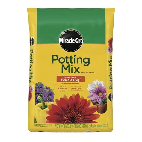 Miracle Gro Potting Mix 1 Cu Ft For Use With Container Plants