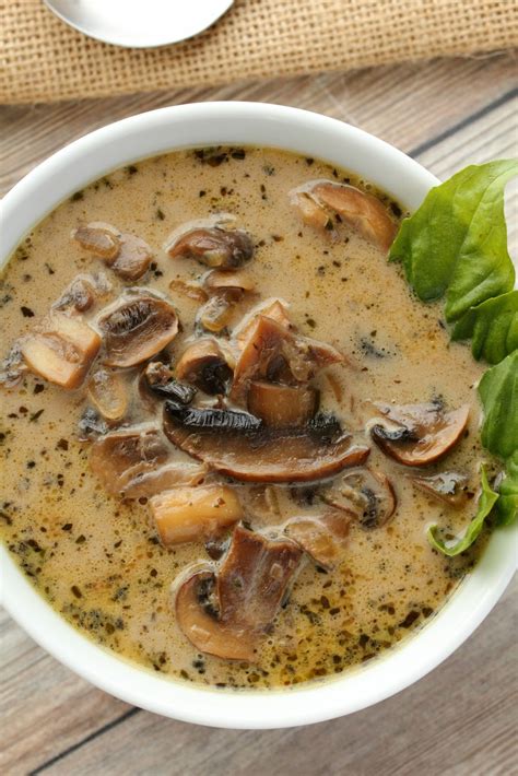 Vegan Cream Of Mushroom Soup Food And Drink