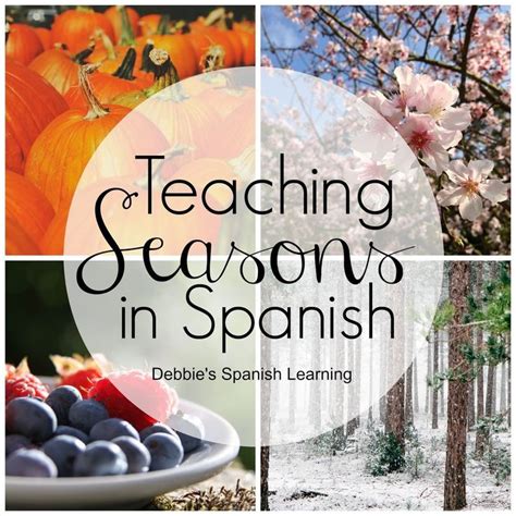 Teaching Seasons In Spanish Learning Spanish Spanish Basics