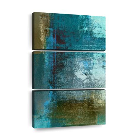 Blue And Brown Abstract Wall Art Painting