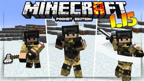 Minecraft Pe 115 Animated Players Mod Addon Review Mcpe 115