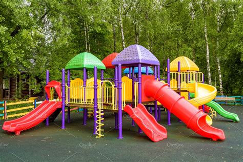 Colorful Playground Stock Photo Containing Outdoor And Leisure High