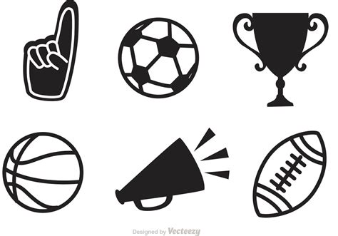 Sports Icon Sports Flat Icons Vol Royalty Free Vector Image Are