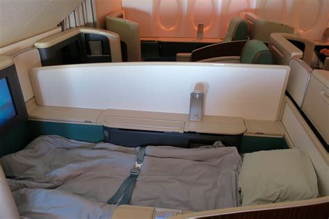 If possible choose an other airline, or at least aircraft which provide prestige sleeper seats. Korean Air A380 and 747-8i First Class Overview - Point Hacks