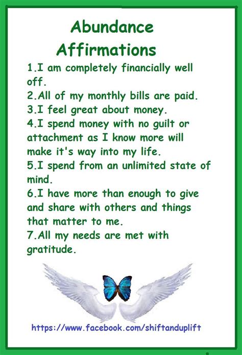 Abundance And Money Affirmations With Images Money Affirmations