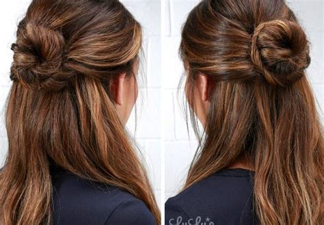 Lulus How To Half Up Bun Hair Tutorial Fashion Blog Hair