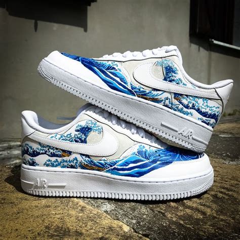 Nike Air Force 1 The Great Wave Off Kanagawa The Custom Movement In