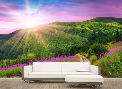 Custom Any Size 3d Wall Mural Wallpapers Countryside Scenery Living
