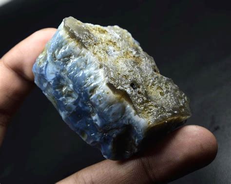 367 Cts Natural Blue Opal Rough Blue Opal Raw Gemstone Natural Etsy