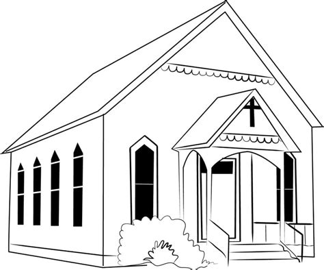 Dibujos De Iglesia 5 Para Colorear Para Colorear Pintar E Imprimir