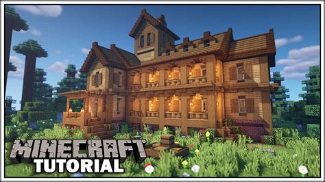 Minecraft Tutorial How To Build A Large Wooden House YouTube