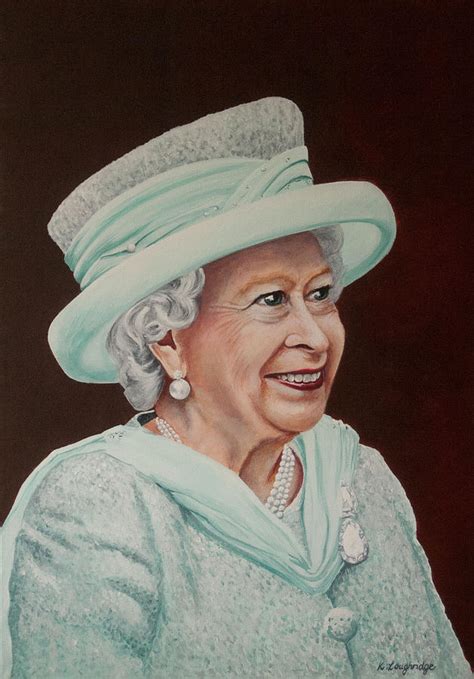 Queen Elizabeth Ii 2012 Painting By Karen Loughridge