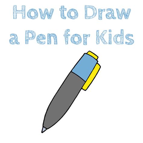 How To Draw A Pen For Kids How To Draw Easy